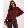 Italy Moda Sweter-IR-SW-K17003.99-ciemny raudona