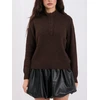 Italy Moda Sweter-IR-SW-K17003.99-ciemny ruda
