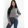 Italy Moda Sweter-IR-SW-QF3080.70-pilka