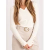 Italy Moda Sweter-IR-SW-QF6137.07-jasny smėlio spalva