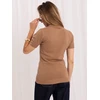 Italy Moda Sweter-IR-SW-QF8615.84-camelowy
