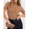 Italy Moda Sweter-IR-SW-QF8615.84-camelowy
