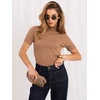 Italy Moda Sweter-IR-SW-QF8615.84-camelowy