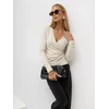Italy Moda Sweter-IR-SW-QF8670-1.78-jasny smėlio spalva