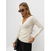 Italy Moda Sweter-IR-SW-QF8670-1.78-jasny smėlio spalva