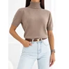 Italy Moda Sweter-IR-SW-QF9295-1.00-ciemny bezowy