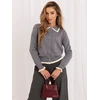 Italy Moda Sweter-IR-SW-QF9581.13-pilka