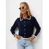 Italy Moda Sweter-IR-SW-QF9581.13-tamsiai mėlyna