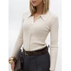 Italy Moda Sweter-IR-SW-RR1315.55-smėlio spalva