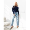 Italy Moda Sweter-IR-SW-RR1315.55-tamsiai mėlyna