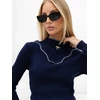 Italy Moda Sweter-IR-SW-RR1316.34-tamsiai mėlyna