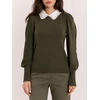 Italy Moda Sweter-IR-SW-YM926.13-khaki
