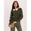 Italy Moda Sweter-IR-SW-YM926.13-khaki