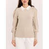 Italy Moda Sweter-IR-SW-YM926.13-smėlio spalva