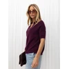 Italy Moda Sweter-IT-SW-2601.51-ciemny violetinė