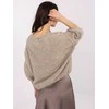Italy Moda Sweter-IT-SW-72802.77-smėlio spalva