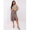 Italy Moda Sweter-IT-SW-72802.77-smėlio spalva