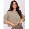 Italy Moda Sweter-IT-SW-72802.77-smėlio spalva