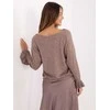 Italy Moda Sweter-IT-SW-99717.89-ciemny bezowy