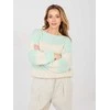 Italy Moda Sweter-MI-SW-0203.71-mietowy