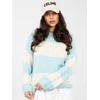 Italy Moda Sweter-MI-SW-0203.71-šviesiai mėlyna