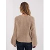 Italy Moda Sweter-MI-SW-1215.51-ciemny bezowy
