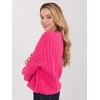 Italy Moda Sweter-MI-SW-1215.97-fuksjowy