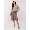 Italy Moda Sweter-MI-SW-1610.18-smėlio spalva
