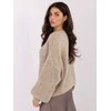 Italy Moda Sweter-MI-SW-1610.18-smėlio spalva