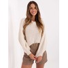 Italy Moda Sweter-MI-SW-1909.21-jasny smėlio spalva