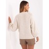 Italy Moda Sweter-MI-SW-1909.21-jasny smėlio spalva