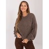 Italy Moda Sweter-MI-SW-1909.68-ciemny bezowy