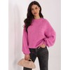 Italy Moda Sweter-MI-SW-1909.68-ciemny rožinė