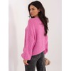 Italy Moda Sweter-MI-SW-1909.68-ciemny rožinė
