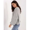 Italy Moda Sweter-MI-SW-1909.68-pilka