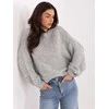 Italy Moda Sweter-MI-SW-1909.68-pilka