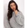 Italy Moda Sweter-MI-SW-1909.68-pilka