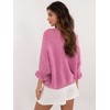 Italy Moda Sweter-MI-SW-2911.91-ciemny rožinė