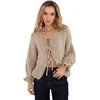 Italy Moda Sweter-MI-SW-2911.91-smėlio spalva