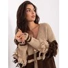 Italy Moda Sweter-MI-SW-3211.31-smėlio spalva