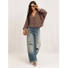 Italy Moda Sweter-MI-SW-3544.79-ciemny bezowy