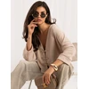 Italy Moda Sweter-MI-SW-3544.79-smėlio spalva