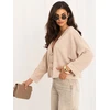 Italy Moda Sweter-MI-SW-3544.79-smėlio spalva