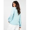 Italy Moda Sweter-MI-SW-9642.01-šviesiai mėlyna