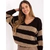 Italy Moda Sweter-MI-SW-WK3031.22-ciemny ruda