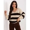 Italy Moda Sweter-MI-SW-WK3031.22-smėlio spalva