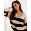 Italy Moda Sweter-MI-SW-WK3031.22-smėlio spalva