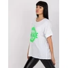 Italy Moda Marškinėliai-DHJ-TS-6860.26X-balta-žalia