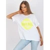 Italy Moda Marškinėliai-DHJ-TS-6860.26X-balta-geltona