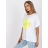 Italy Moda Marškinėliai-DHJ-TS-6860.26X-balta-geltona